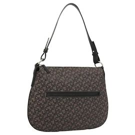 Borsa a spalla LOEWE in tela blu navy argento autentica sw762