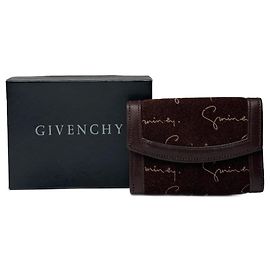 Porte-clés en cuir vintage Givenchy marron