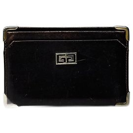 Vintage Givenchy leather Card holder brown