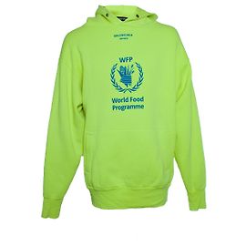Hoodie neon amarelo do programa alimentar Balenciaga