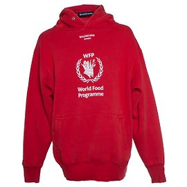 Balenciaga, hoodie do programa mundial de alimentos em vermelho