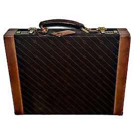 Valigetta vintage autentica Gucci rara a righe GG Shooting Star