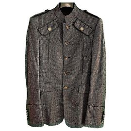 Authentic Gucci 07 AW Frida Giannini Runway Silk Blend Military Style Blazer