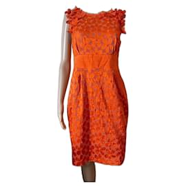 Roberto Cavalli Kleid aus Seide Orange