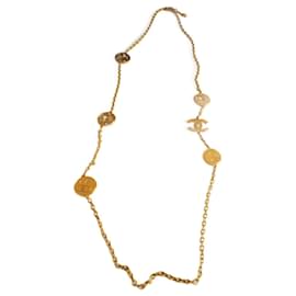 Collana Sautoir Chanel CC Oro Metallo