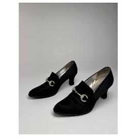 Vintage Gucci Pumps mit Pferdebit in Schwarz