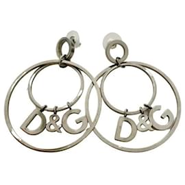 Iconici orecchini doppio cerchio DOLCE & GABBANA acciaio argento