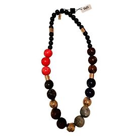 Straordinaria importante collana DOLCE & GABBANA con grandi boule colorate