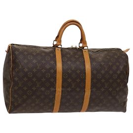 LOUIS VUITTON Monogram Keepall 55 Bolsa Boston M41424 LV Auth ep8912