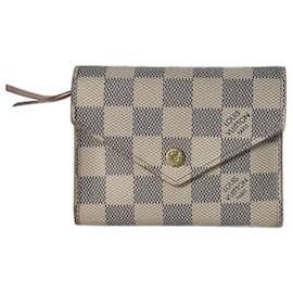 Louis Vuitton Cartera Victorine Vallet en lona Damier Azur