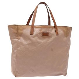 Borsa a mano in tela GG GUCCI Rosa 282439 Auth hk2599