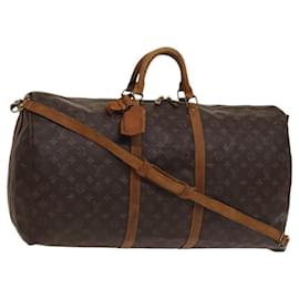 LOUIS VUITTON Monogram Keepall Bandouliere 60 Borsa Boston M41412 LV Auth sw695