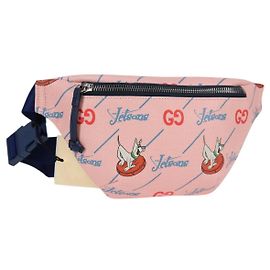 GUCCI Bambini GUCCIxThe Jetsons Borsa a vita PVC Rosa Argento 502095 Auth 123063M