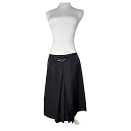 Vintage Celine Polyesterrock schwarz 40 - Céline