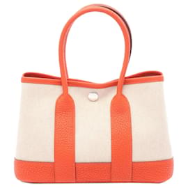 Hermès Beige Toile and Negonda Garden Party 23