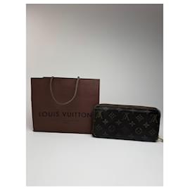 Portafoglio in pelle Zippy Monogram Louis Vuitton vintage marrone