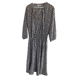 Gerard Darel Blumenkleid Gänseblümchen Print Polyester Größe 40