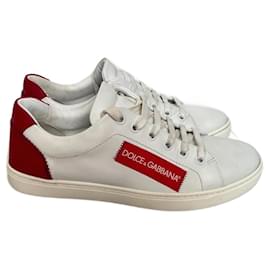 Dolce & Gabbana Ledersneaker weiß
