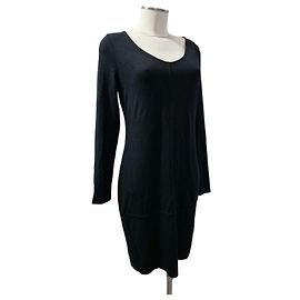 Autre Marque Robe midi noire en viscose MARC'O POLO