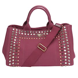 Prada Weinroter Canvas-Shopper