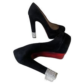 Décolleté Christian Louboutin in pelle nera 36