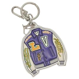 LOUIS VUITTON Portachiavi Giacca Varsity Viola MP3385 LV Auth BD1990