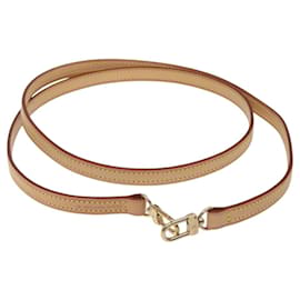LOUIS VUITTON Sangle en cuir 44,5" Beige LV Auth am8457 - Louis Vuitton
