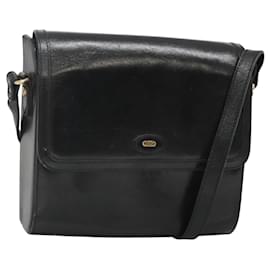 Borsa a Spalla BALLY in Pelle Nera Oro Auth BA2151