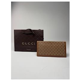 Porta carte / ID vintage Gucci monogramma beige marrone