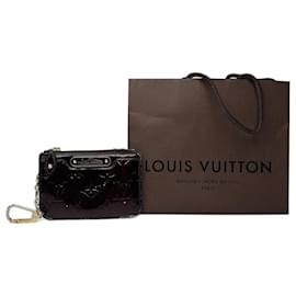 Portafoglio vintage Louis Vuitton le Dauphine in pelle Vernis viola
