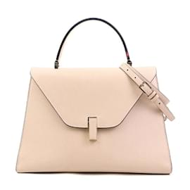 Borsa in pelle beige rosa Valextra