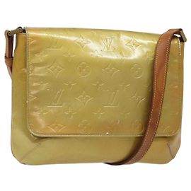 LOUIS VUITTON Borsa Thompson Street Monogram Vernis Grigia M91008 LV Auth hk2661