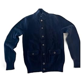 Cardigan Jil Sander in cotone blu