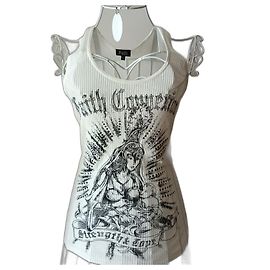 Faith Connexion Tanktop Weiß Viskose