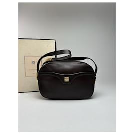 Borsa in pelle vintage Givenchy 4G marrone