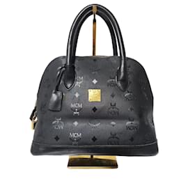 Sac à main en nylon dome Visestos MCM noir