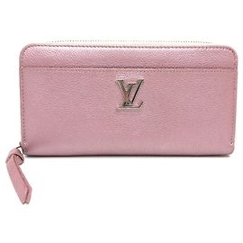 Cartera Zippy Lockme Metálica Rosa Louis Vuitton