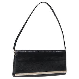 LOUIS VUITTON Pochette Sevigne Elettrica Epi Borsa Nera M4055N LV Auth yk18368