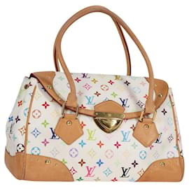 LOUIS VUITTON Borsa a Mano Beverly GM Monogram Multicolore Bianca M40201 Auth BA2117V