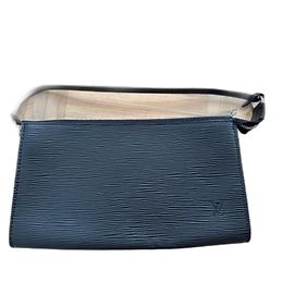 Pochette Louis Vuitton in pelle nera