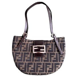 Borsa croissant Fendi zucca