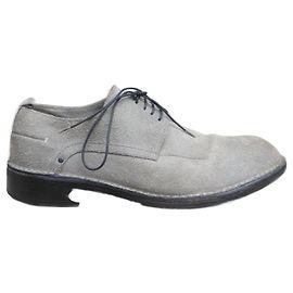 Scarpe stringate uomo Costume National in nubuck grigio