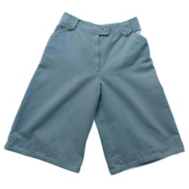 Shorts Olivier Lapidus de algodão verde claro