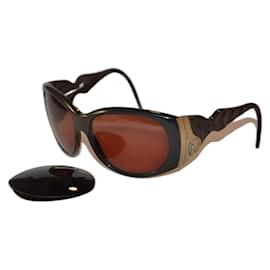Roberto Cavalli Oversized Sonnenbrille Braun Kunststoff