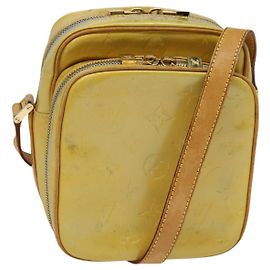 LOUIS VUITTON Borsa a spalla Monogram Vernis Wooster Grigio M91036 LV Auth BD2100