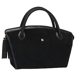 BALLY Borsa a mano trapuntata in pelle nera e oro Auth BD2177 - Bally
