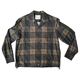Sacai Bedruckte Karoshemd Blouson