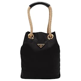 Borsa a secchiello piccola in Re-Nylon di Prada Mariner
