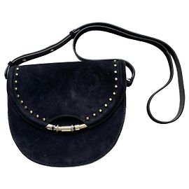Borsa a tracolla Jimmy Choo in suede nero