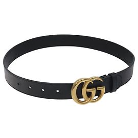 GUCCI GG Canvas Guccissima Belt Leather 45.3\